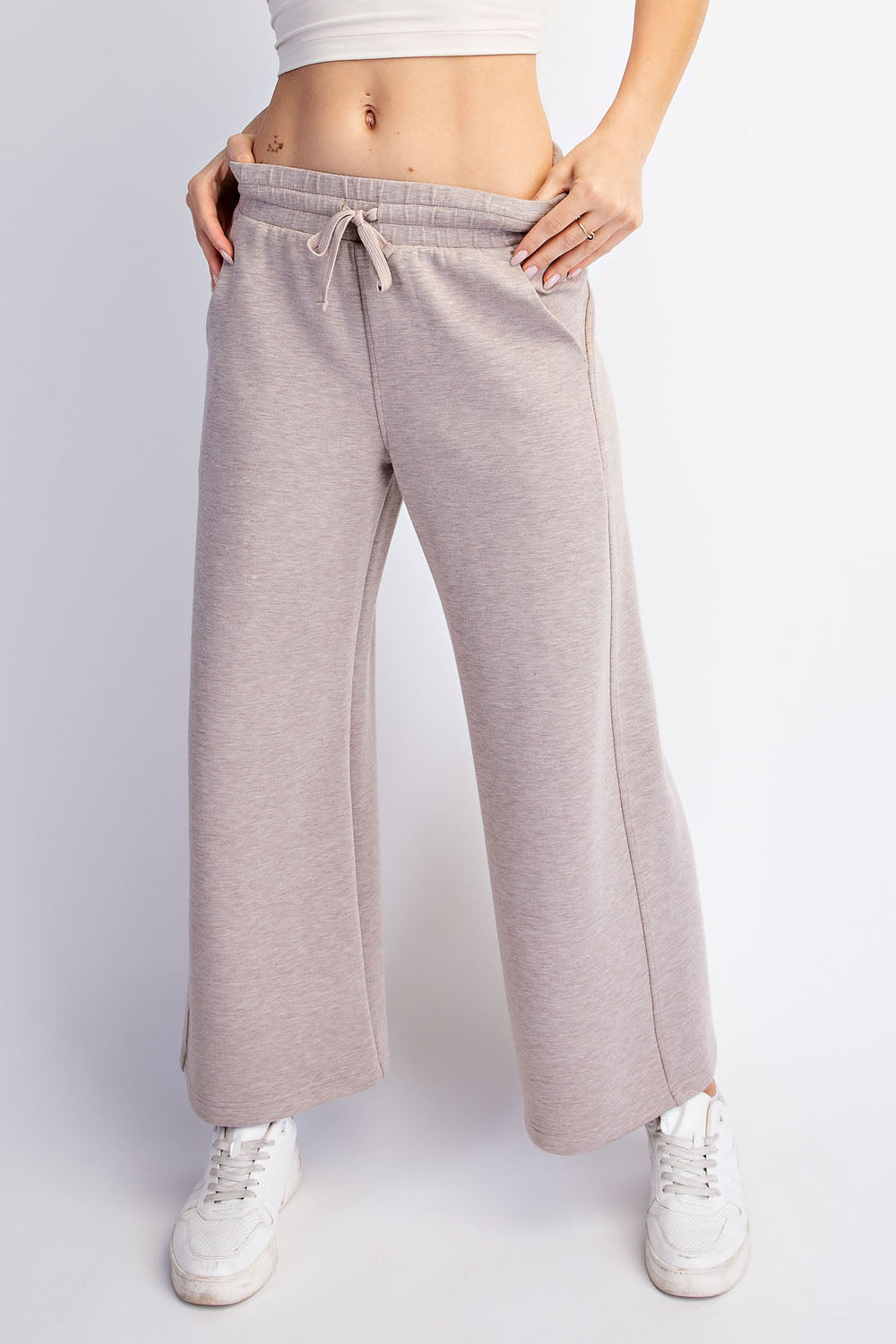 Modal Scuba Cropped Wide Pant (3 Colors)