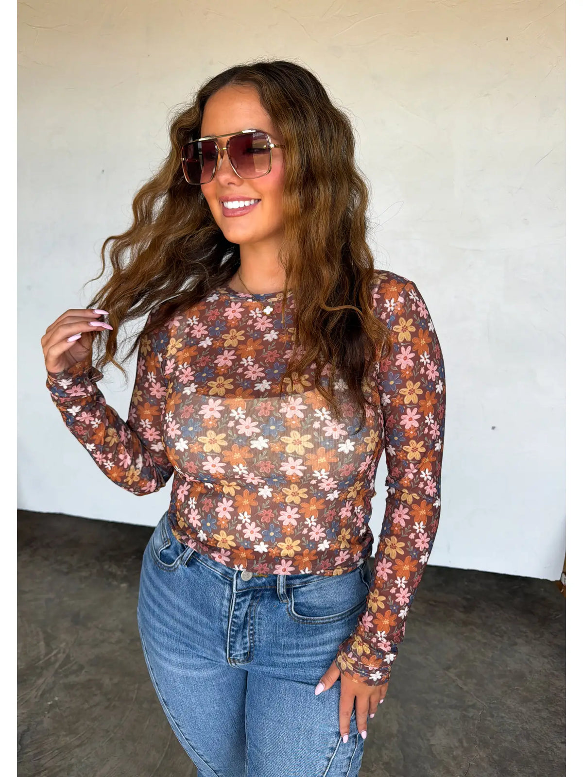 Blakeley Floral Mesh