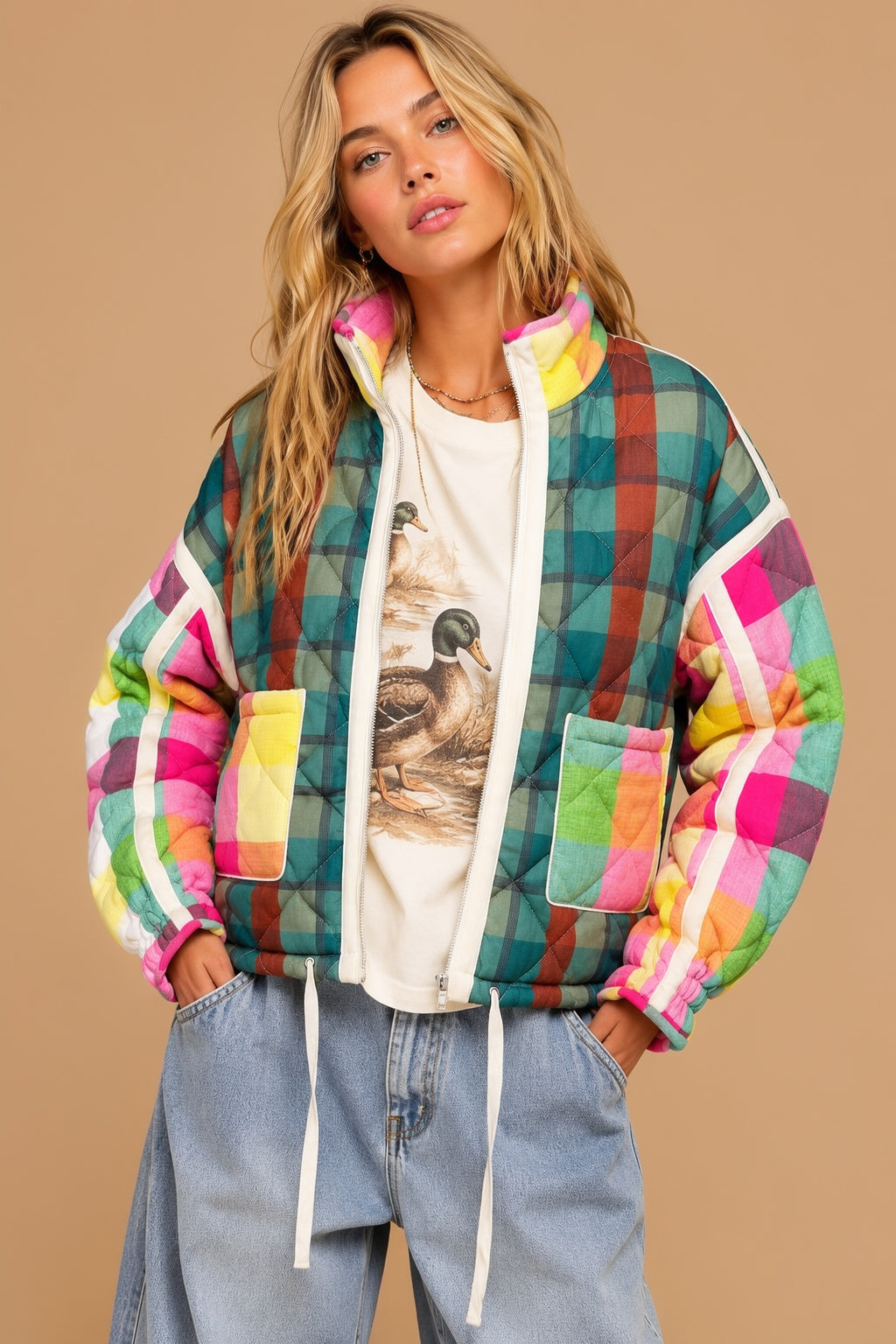 The Bright Side Plaid Jacket