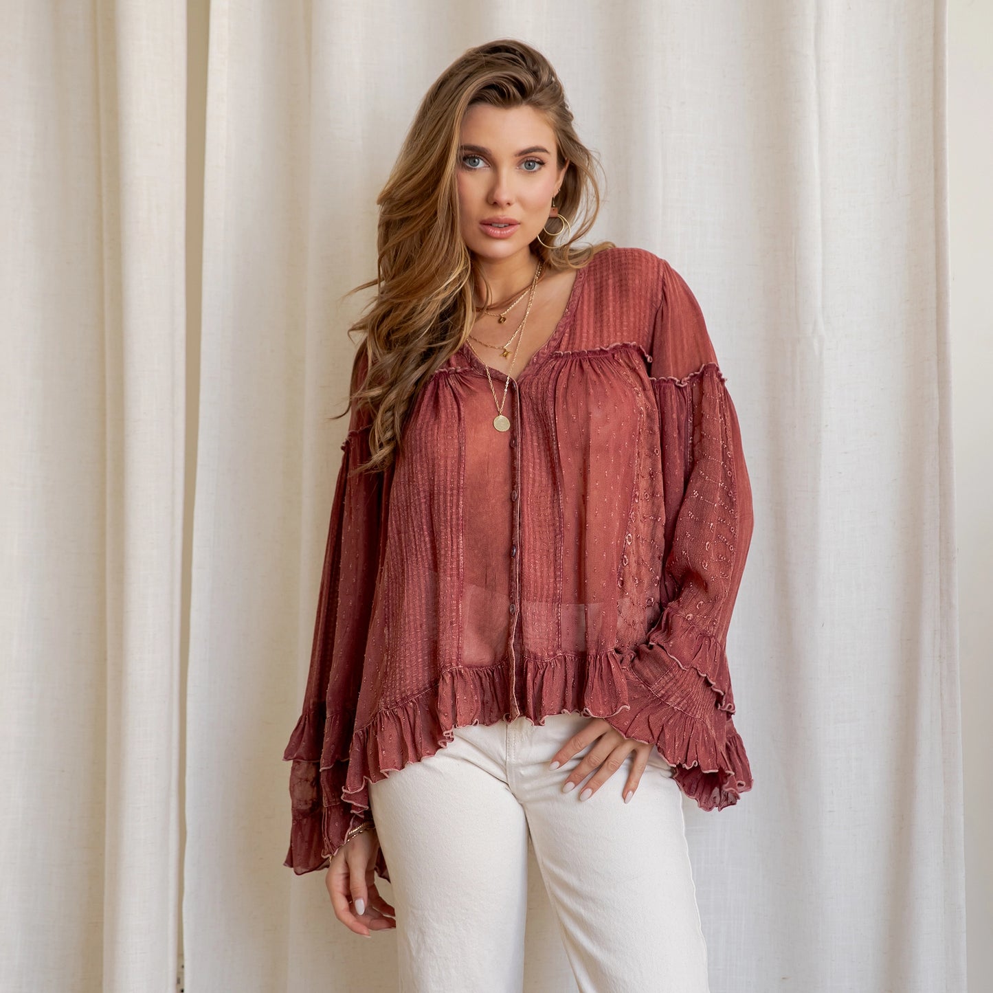 Dreamy Romance Sheer Blouse