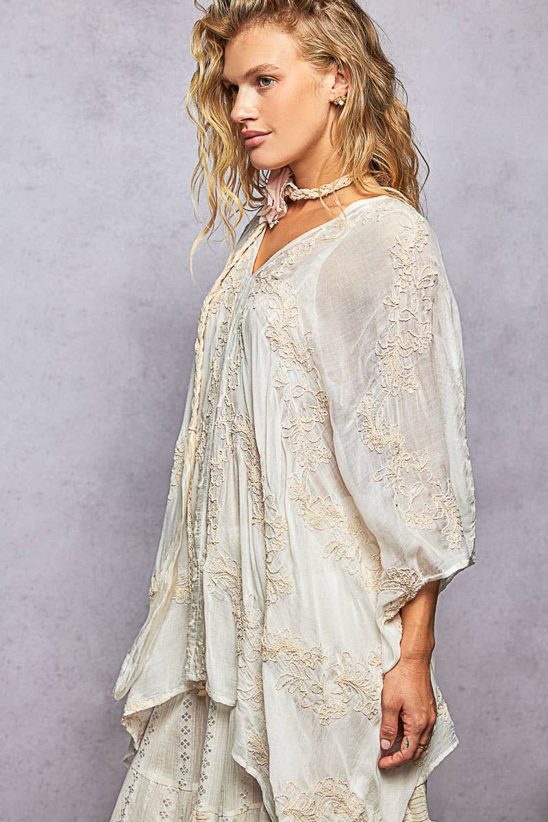 Sunday Stroll Beaded Top