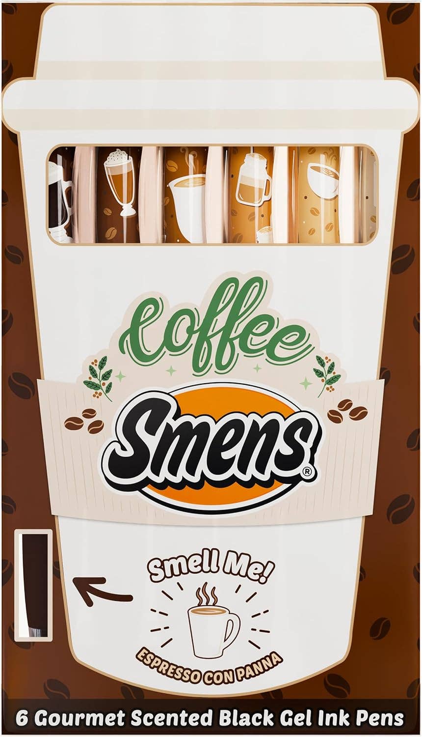 Smens: Coffee Scented Pens - 6 pack