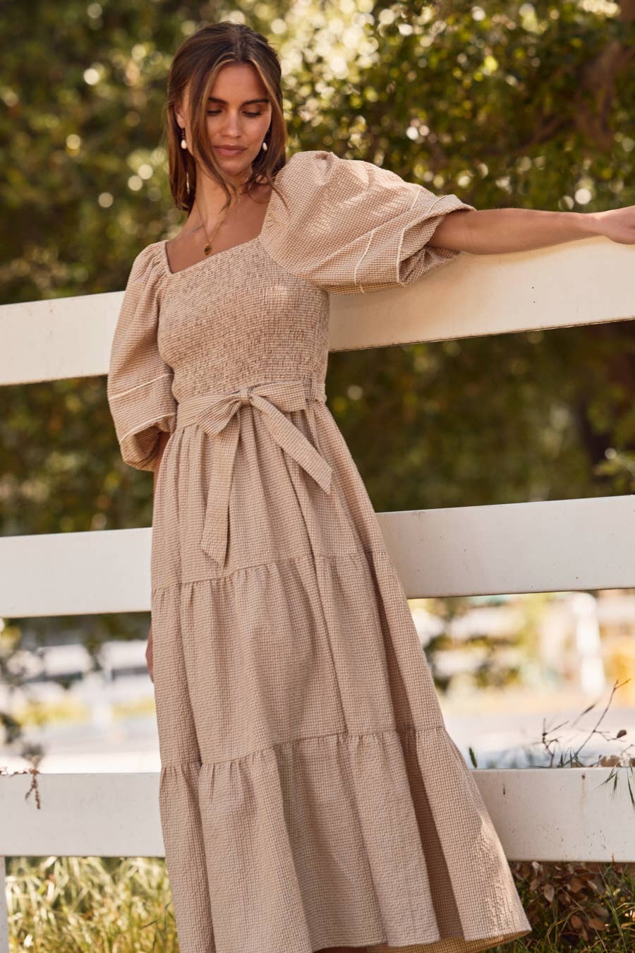 Textured Midi Dress