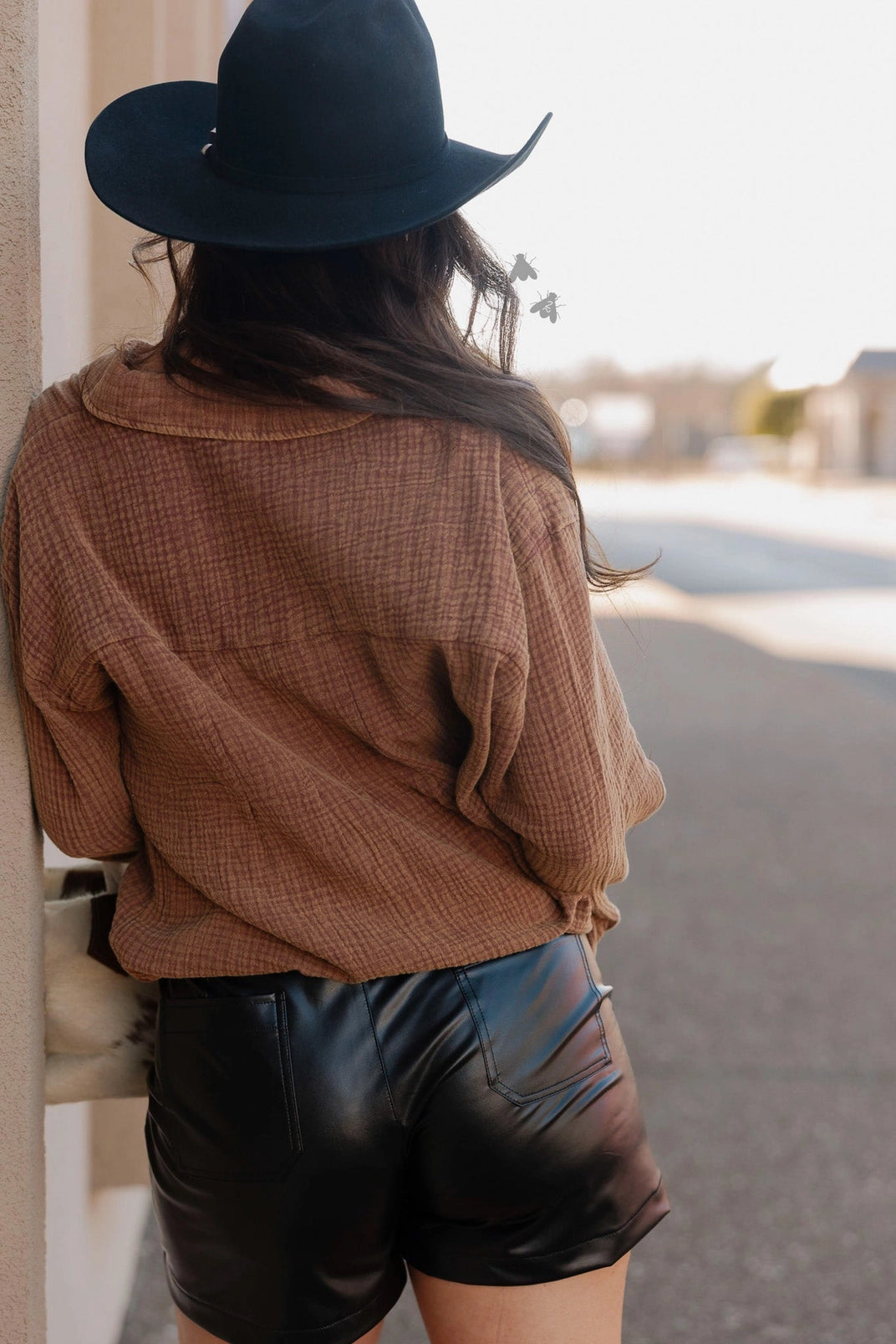 Whiskey and Honey Button-Up Top