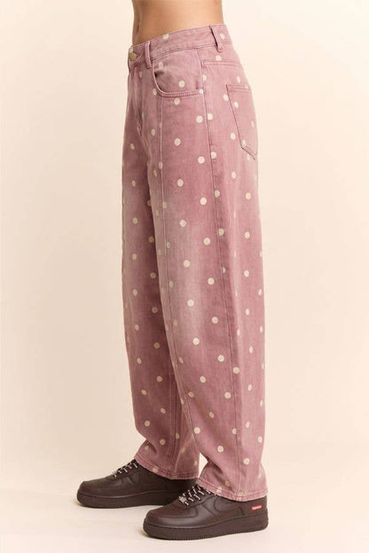 Rosie Denim Barrel Pants