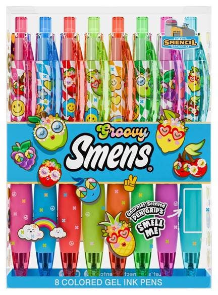 Smens: Groovy Gel Scented Pens - 8 pack