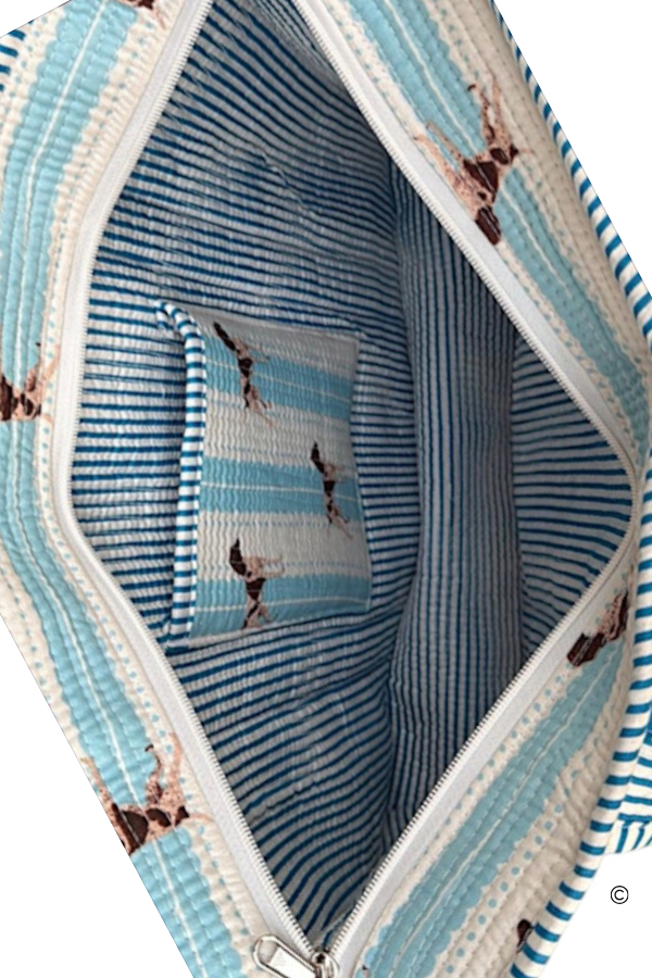 Rue in Blue Dog Tote Bag