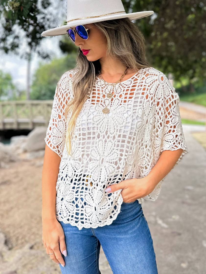 Desert Daisy Crochet Top