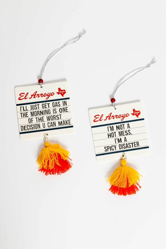 Marquee Car Air Freshener  - Spicy Disaster