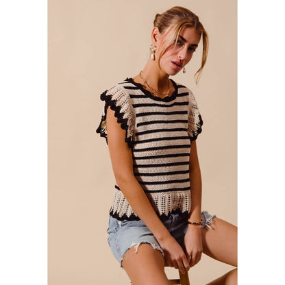 Soft Spoken Stripe Top