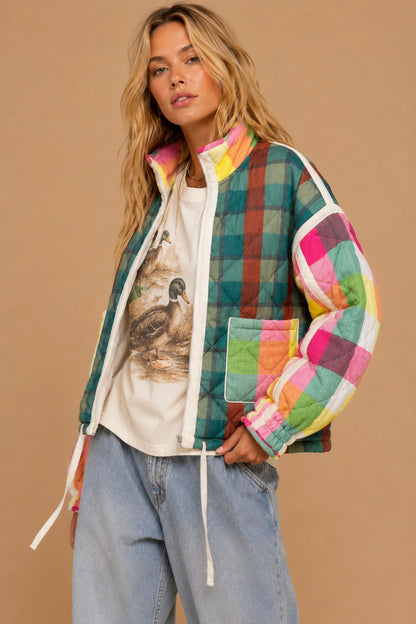 The Bright Side Plaid Jacket