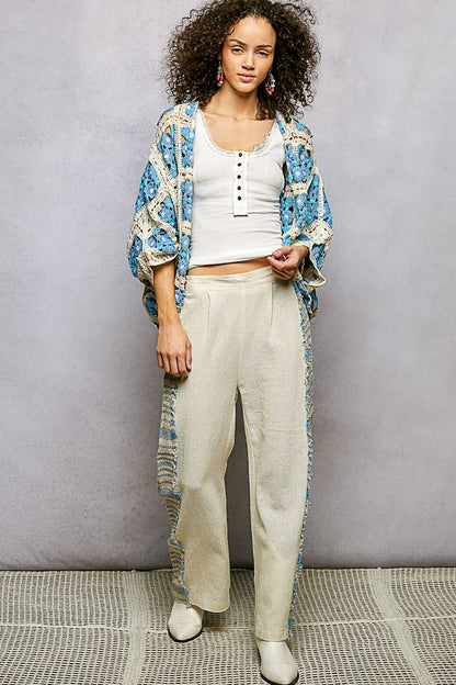 Blooming in Blueberry Crochet Cardigan