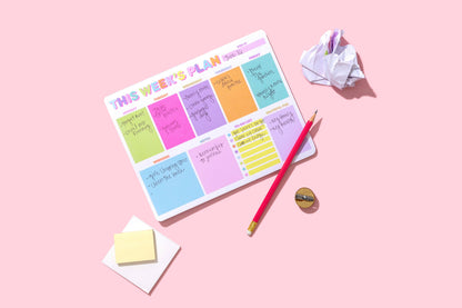 Weekly Planner Notepad- This Week's Plan