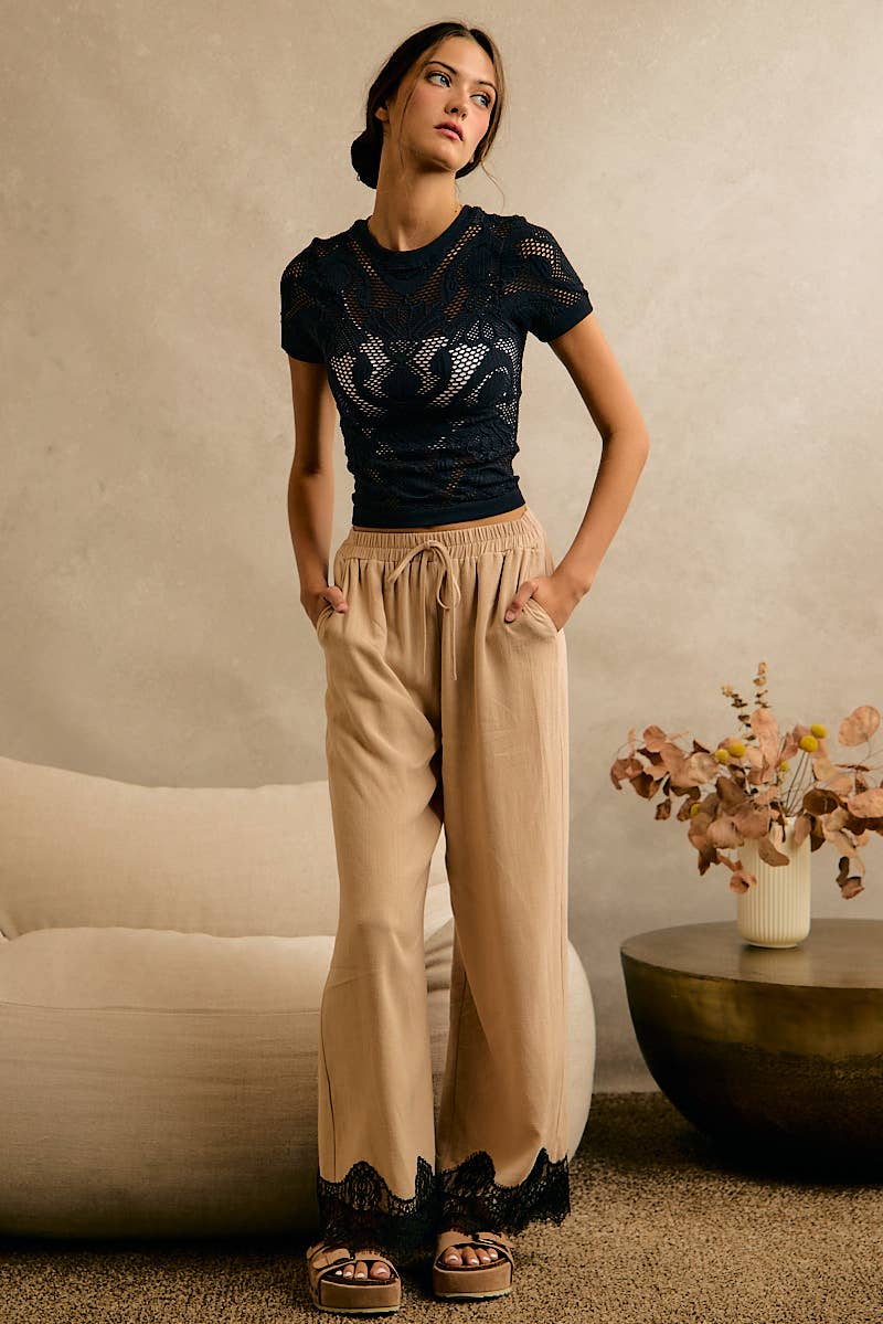 Botanical Belle Black Top