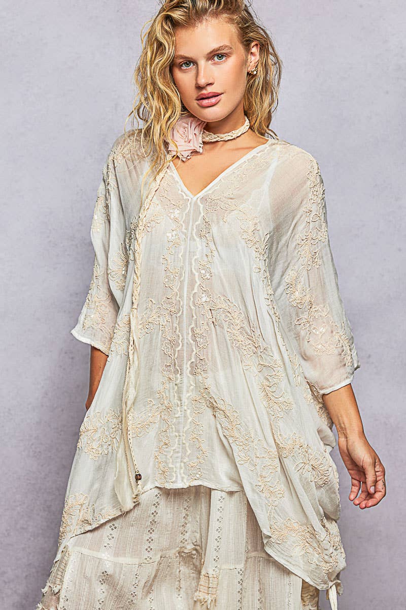 Sunday Stroll Beaded Top