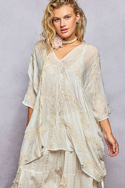 Sunday Stroll Beaded Top