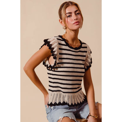 Soft Spoken Stripe Top