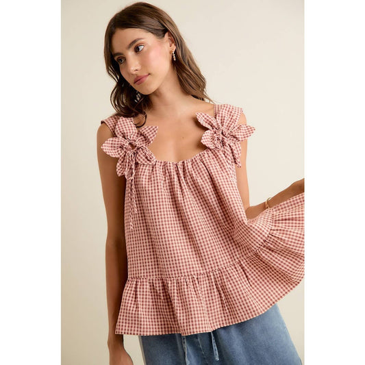 Panic at the Picnic Gingham Tank