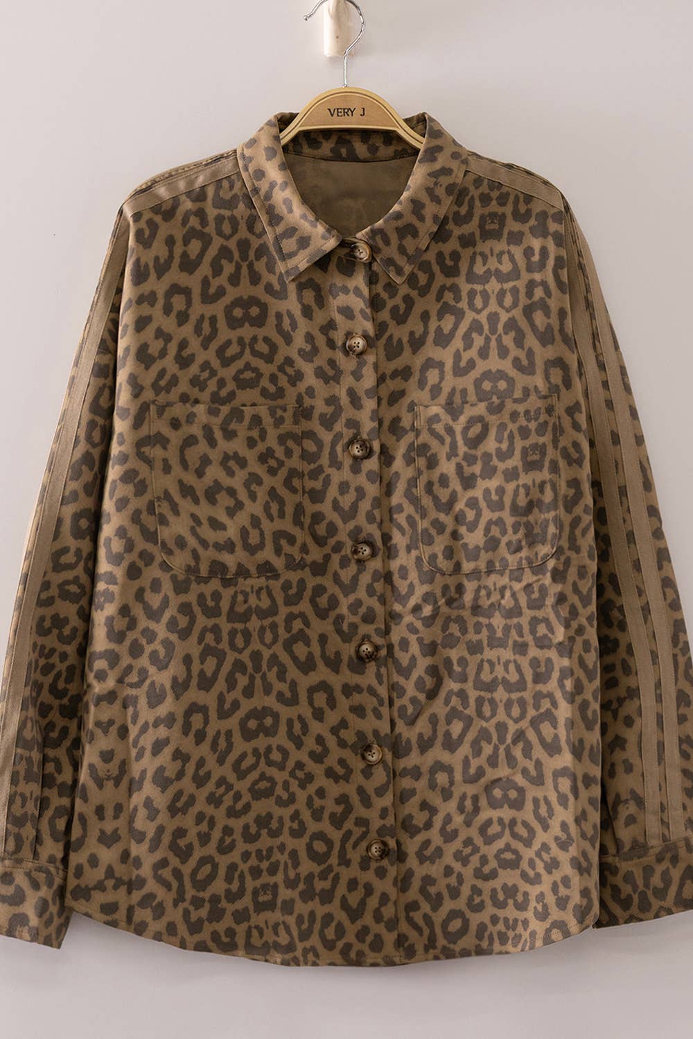 Leopard Print Button Up Shirt
