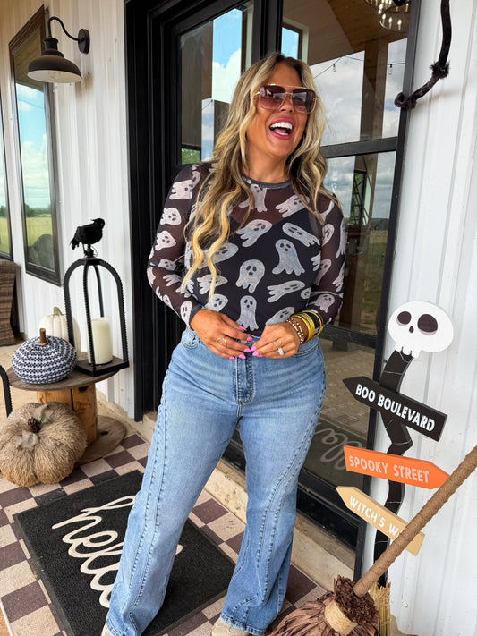 Halloween Mesh Top (2 colors)