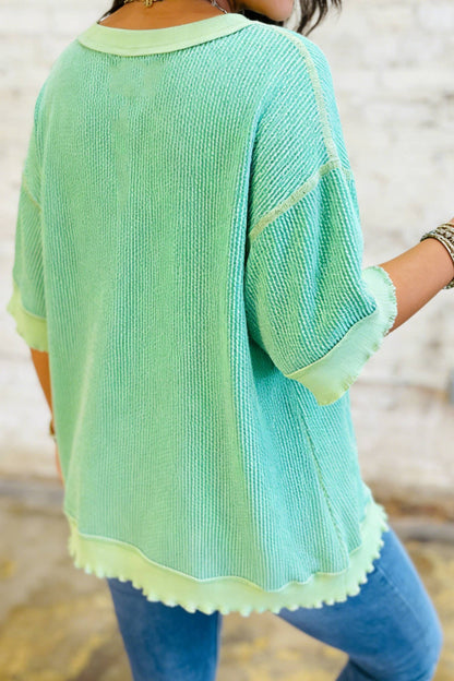 Lucky Girl Ribbed Top