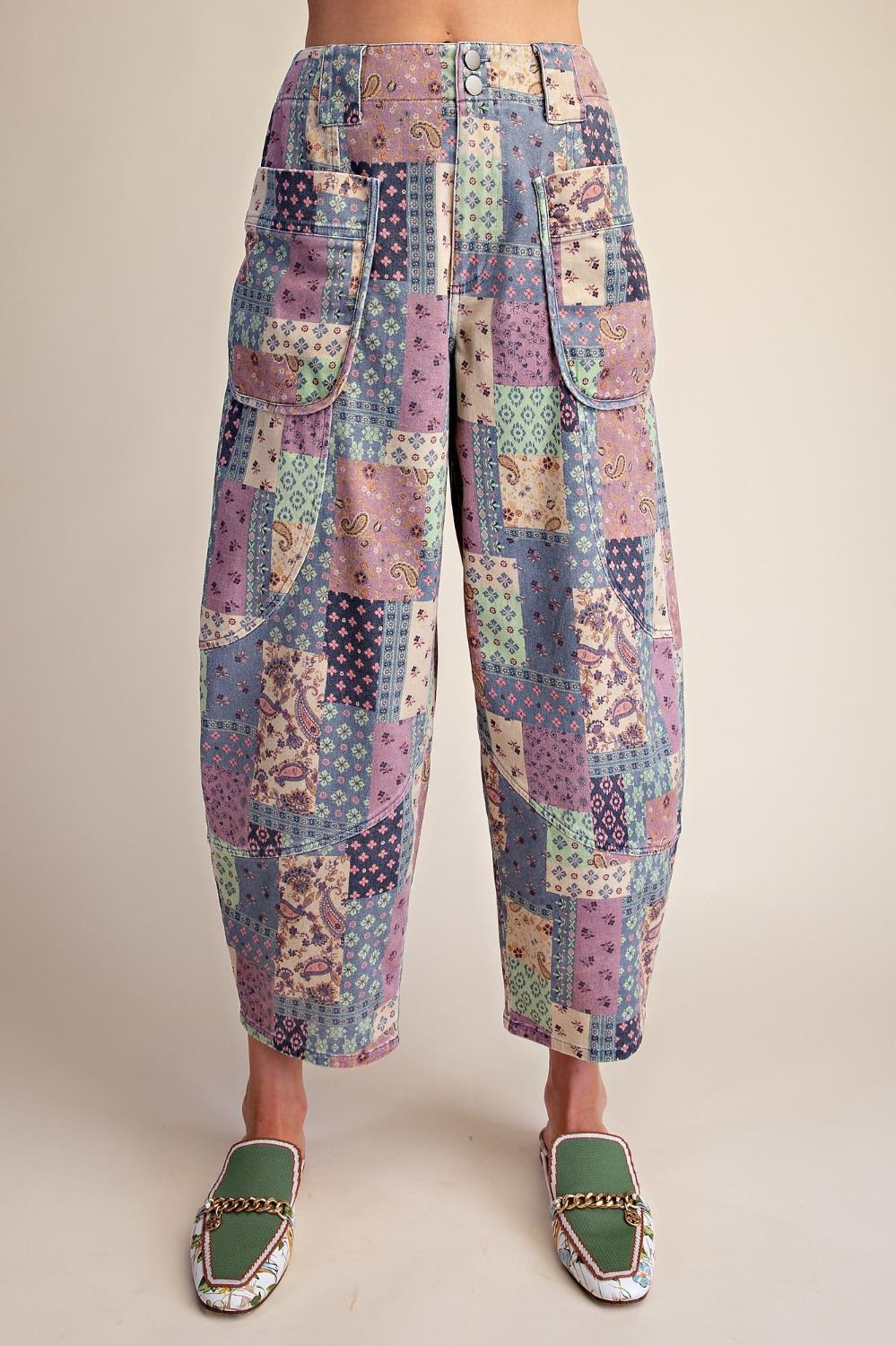Pretty In Patchwork Pants