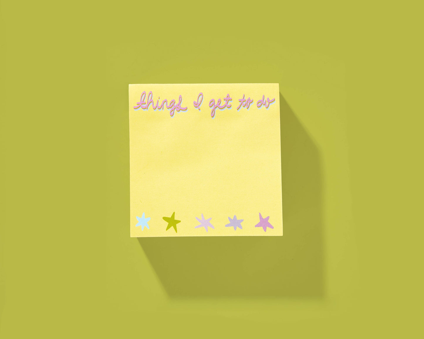 Sticky Notes Pad - "Things I Get to Do" - 300 Sheets