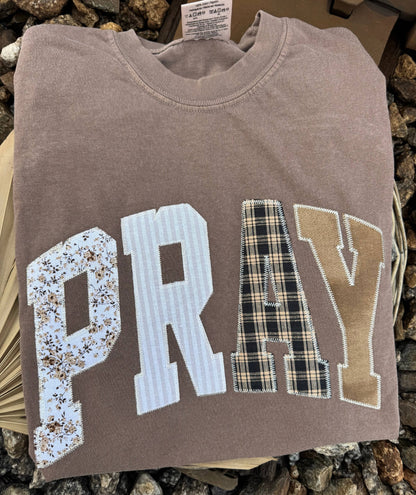 Pray Embroidered Tee