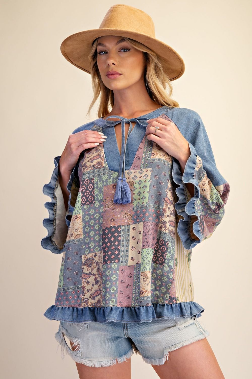 Patchy Paradise Top
