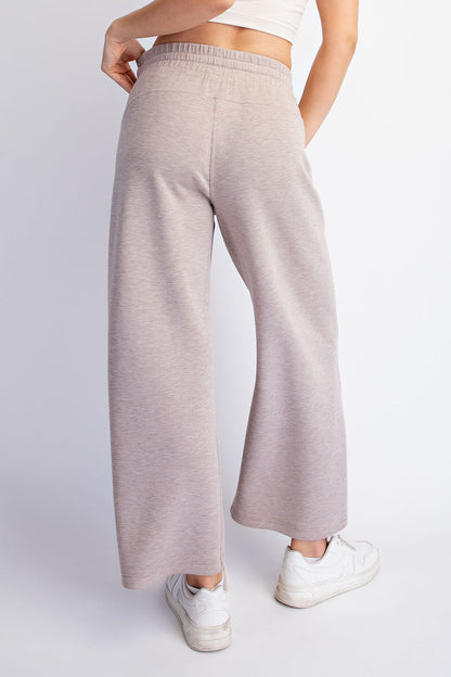 Modal Scuba Cropped Wide Pant (3 Colors)