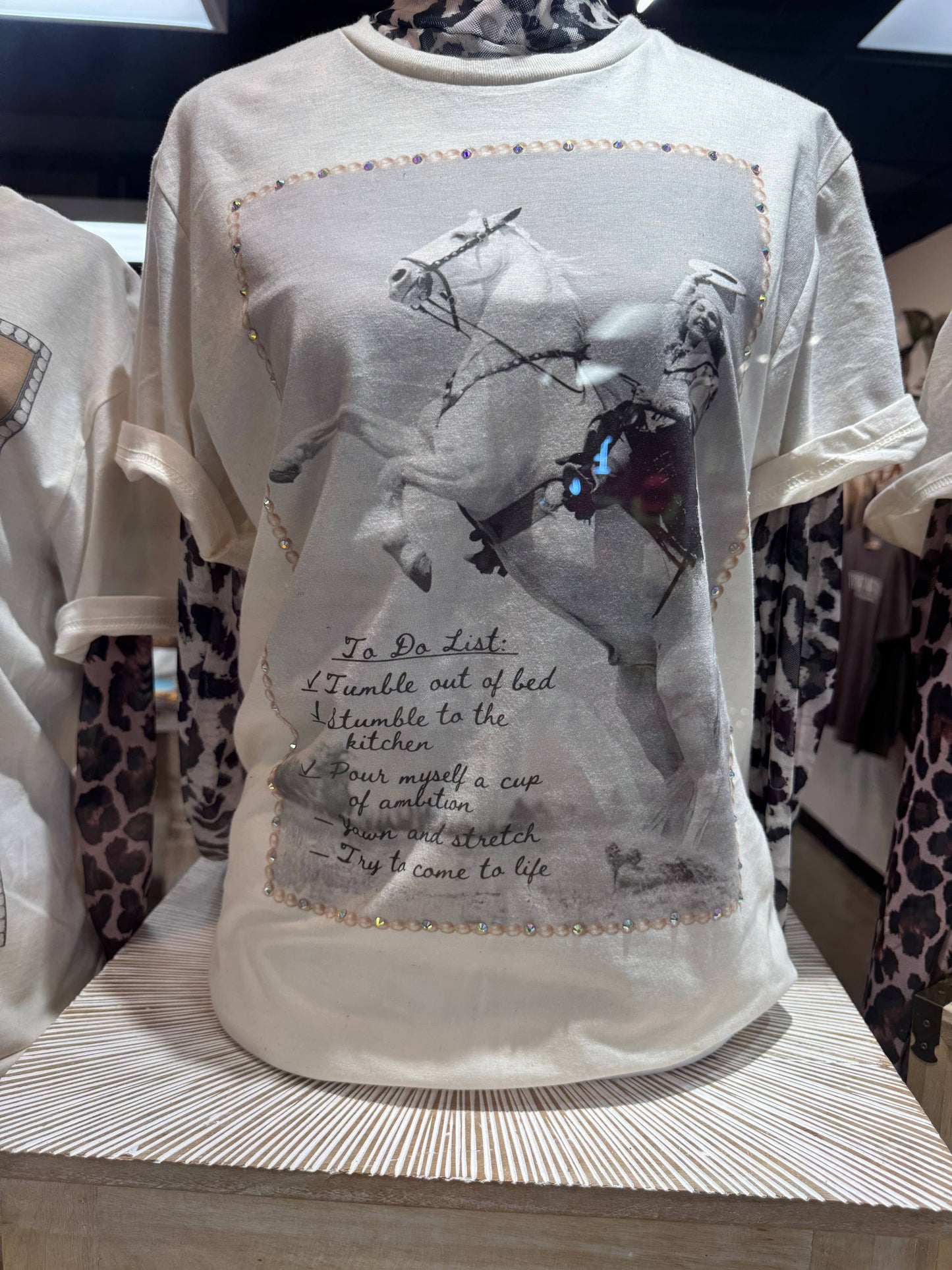 Dolly's To Do List Rhinestone Tee