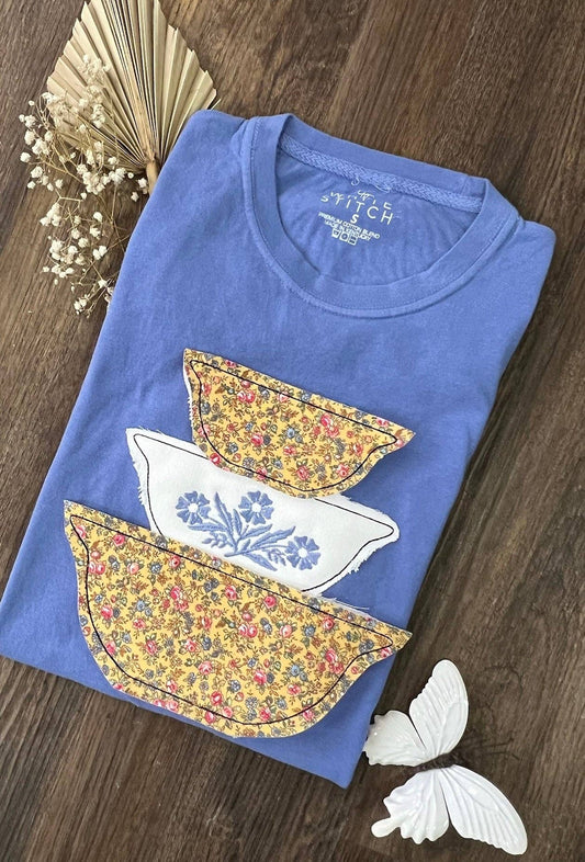 Vintage Bowl Tee Cornflower Blue