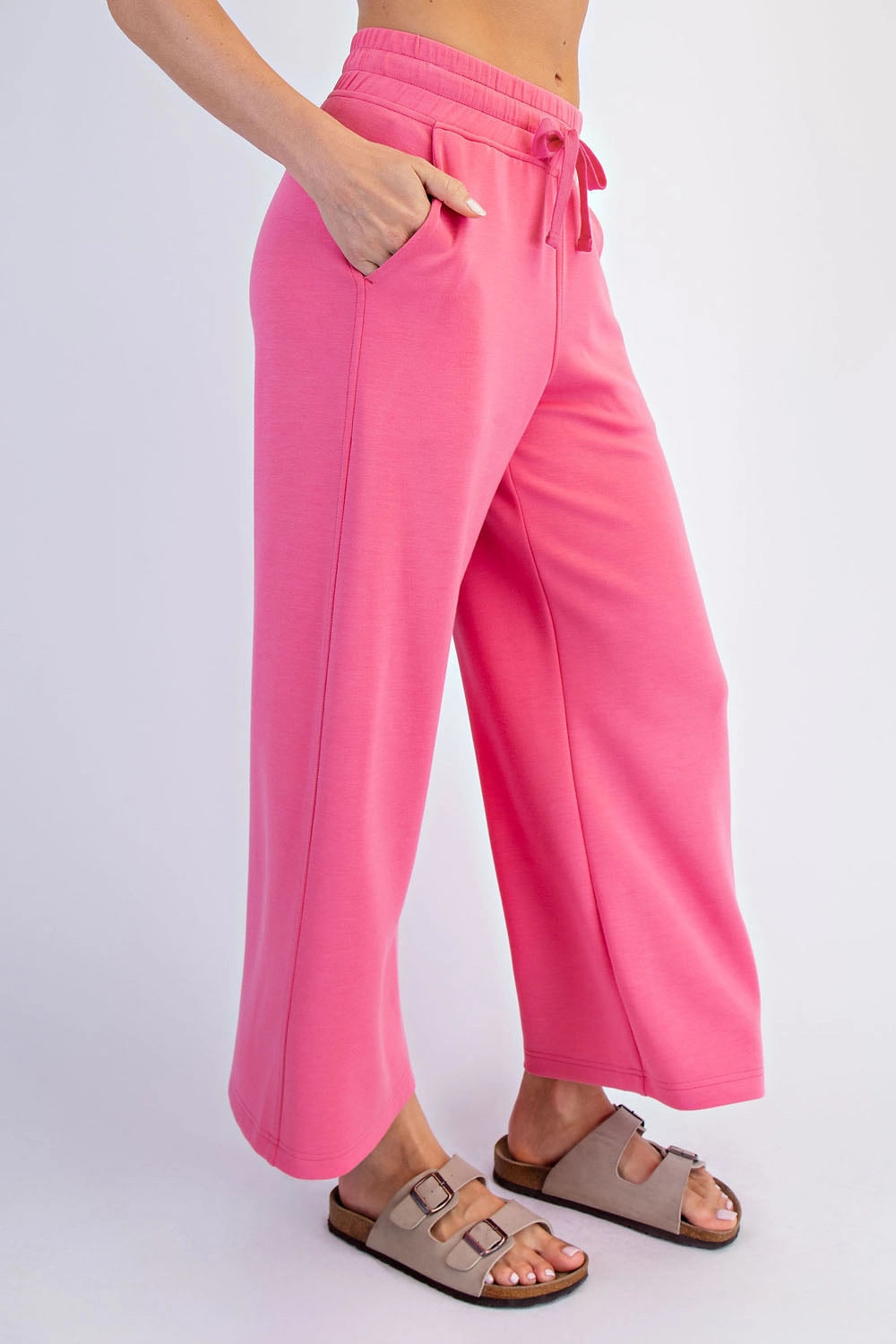 Modal Scuba Cropped Wide Pant (3 Colors)