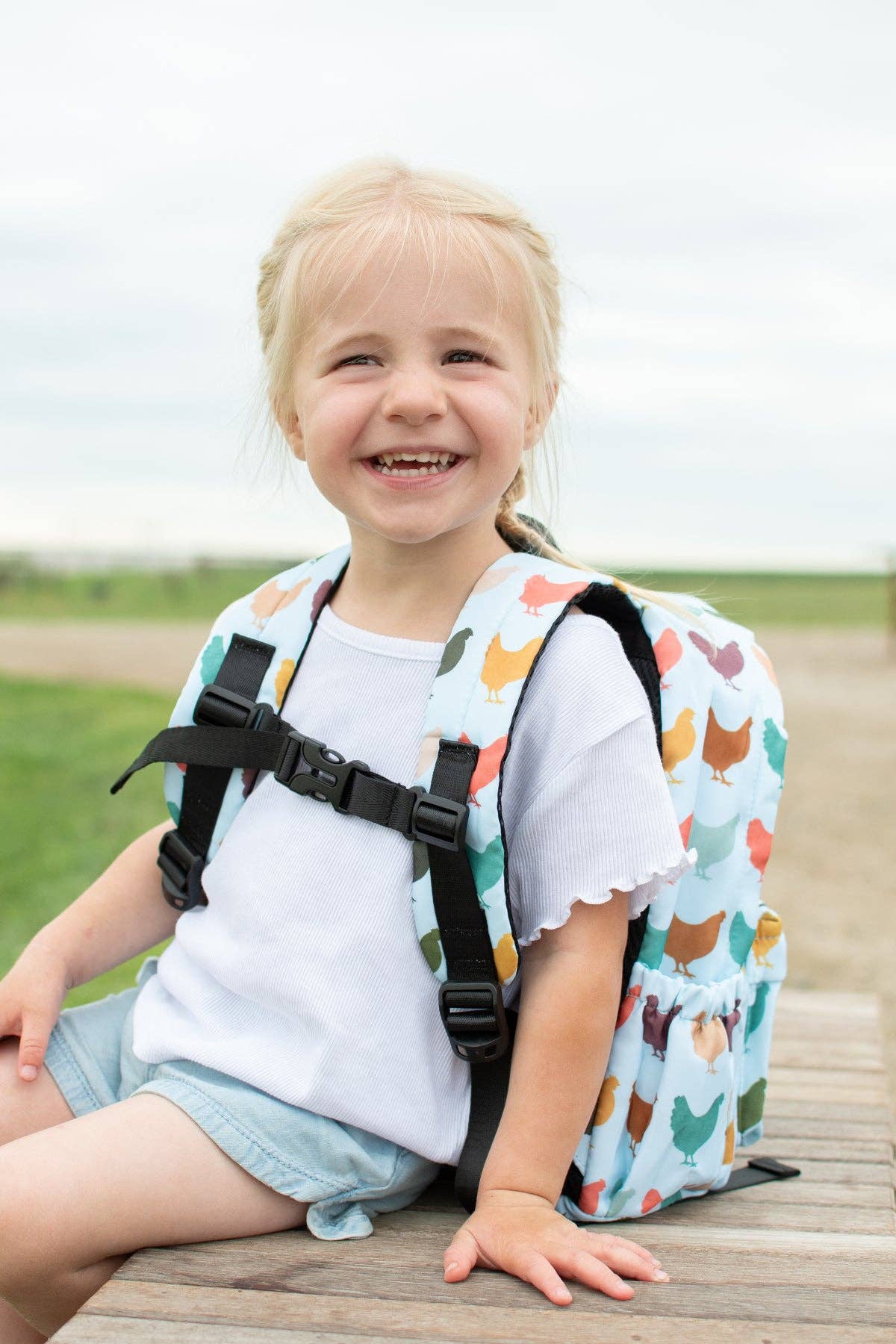 Colorful Chickens Backpack