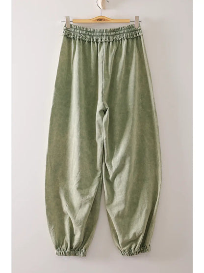 Vintage Wash Cargo Jogger Pants