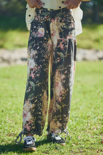Woodland Blossom Printed Denim Jeans